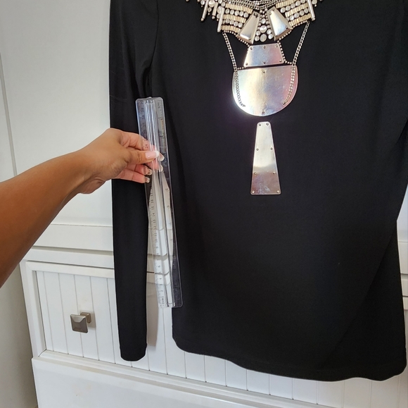 PURPUL LABEL NWOT Runway collection💜  jeweled necklace inlaid in SILVER metal - Picture 10 of 12